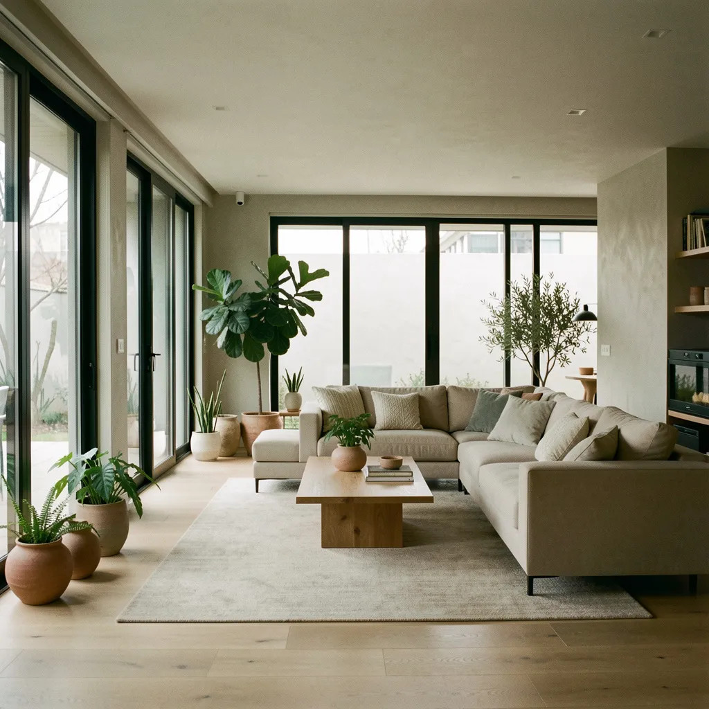 Samtidig åpent rom med moderne design